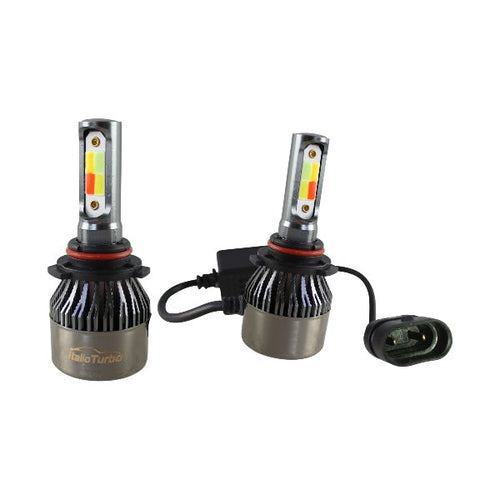 FOCO LED 9006 2 CARAS 4 COLORES ÁMBAR-AZUL-BLANCO-ROJO JUEGO DE 2 PIEZAS