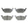 Balatas delanteras híbridas sin sensor AUDI A1 1.2 L 2010-2013