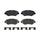 Balatas delanteras extreme duty sin sensor VW CRAFTER 2.5 L 2008-2015