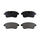 BALATAS TRASERAS CERÁMICA RENAULT SCENIC 2 L 2009-2010