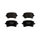 Balatas traseras sin sensor VW EUROVAN DIESEL 1.9 L 2005-2010