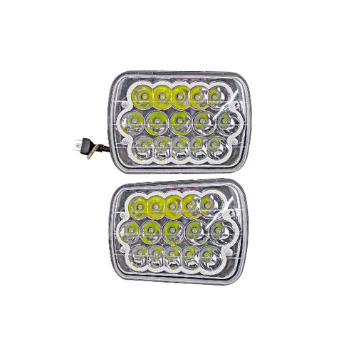 Faro universal rectangular grande 15 LEDS juego de 2 piezas     IMPORTACIÓN