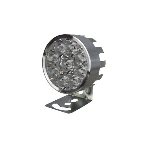 FARO UNIVERSAL REDONDO CHICO BASE DE ALUMINIO 9 LEDS