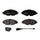 Balatas delanteras cerámica VW GOLF A5 1.2 TSI 2009-2009 FRITEC