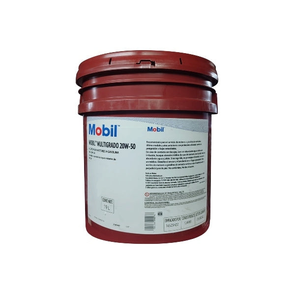 Aceite multigrado SAE 20W-50 cubeta 19 litros    