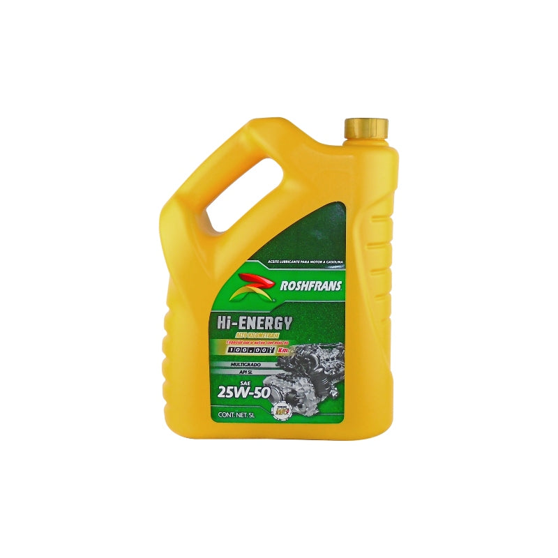 ACEITE ALTO KILOMETRAJE SAE 25W-50 GARRAFA 5 LITROS    