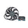 MOTOVENTILADOR SOLO AUXILIAR CON ASPAS CON AIRE ACONDICIONADO VW JETTA A5 CLASICO 2 L 2011-2015