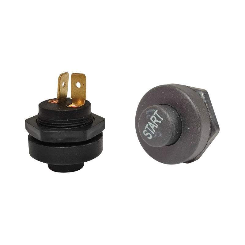 Botón timbre 2 polos reforzado START negro    