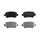 BALATAS TRASERAS CERÁMICA CORTAS CHEVROLET MERIVA 1.8 L 2003-2008