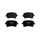 Balatas traseras sin sensor AUDI S4 4.2 V6 2008-2008
