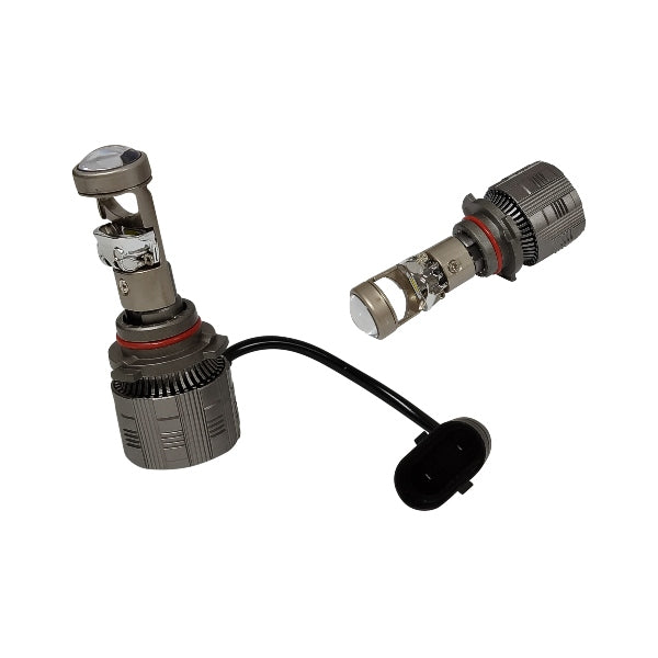 Foco led 9005 2 caras lupa mini juego de 2 piezas    