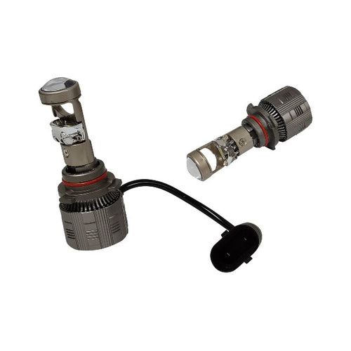 Foco led 9005 2 caras lupa mini juego de 2 piezas    