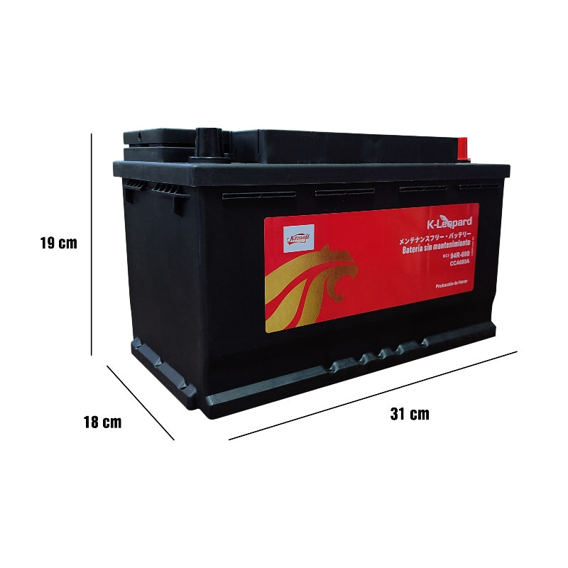 Batería 17 placas   BCI 94R  680 Amp FORD LOBO 3.5 L 2016-2018