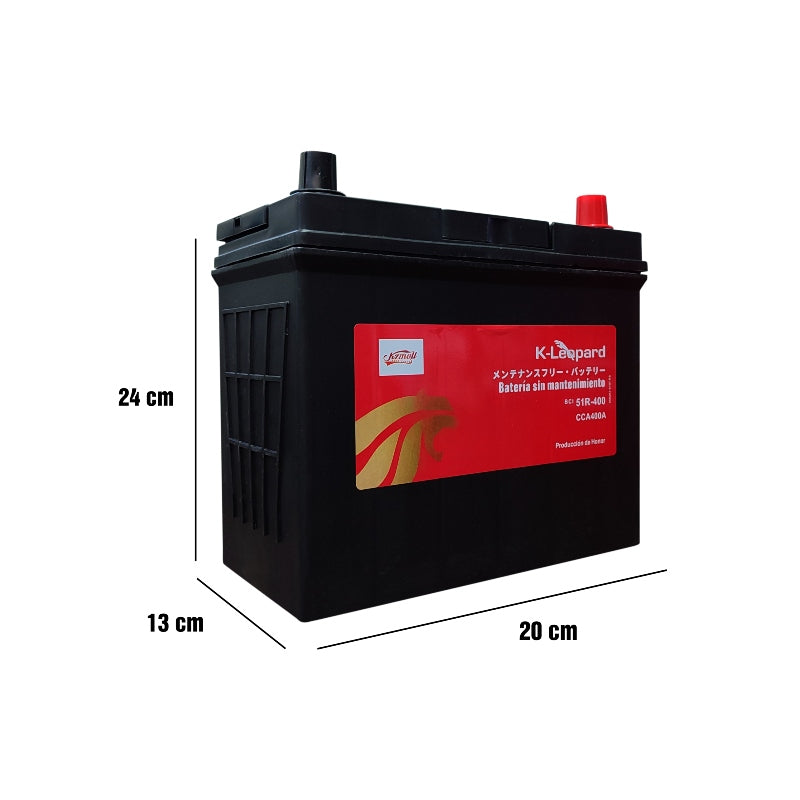 Batería 12 placas   BCI 51R  400 Amp HONDA CIVIC 1.5 L 1990-2019