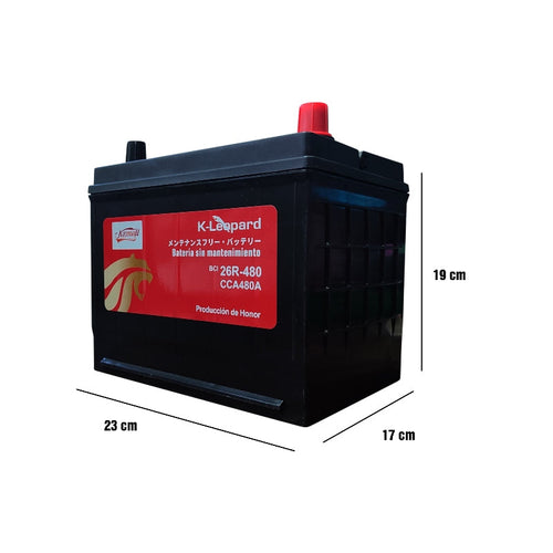 Batería 11 placas   BCI 26R  480 Amp TOYOTA PREVIA VAN 2.2 L 1986-1988
