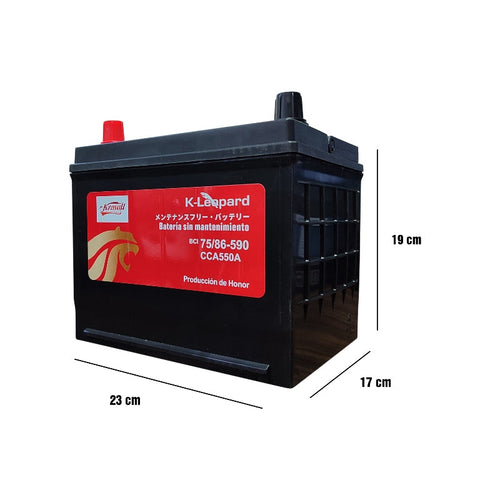 Batería 15 placas   BCI 75/86  590 Amp TOYOTA PICK-UP 2.4 L 1981-1996