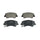 Balatas delanteras cerámica DODGE ATTITUDE 1.6 L 2012-2014