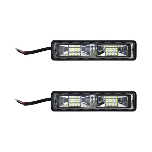 FARO UNIVERSAL RECTANGULAR ESTROBO 16 LEDS JUEGO DE 2 PIEZAS    