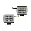 FARO UNIVERSAL RECTANGULAR CHICO 12 LEDS ARILLO    