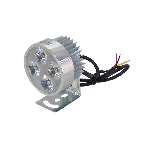 FARO UNIVERSAL REDONDO CHICO BASE DE ALUMINIO 4 LEDS    