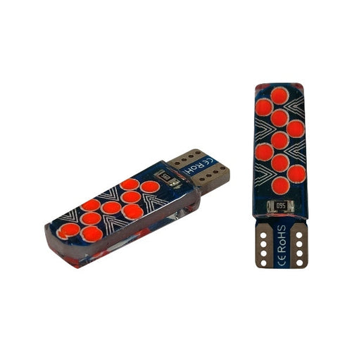Foco pellisco 18 hiper LEDS gel lunar rojo juego de 2 piezas    