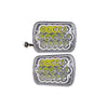 Faro universal rectangular grande 15 LEDS juego de 2 piezas     IMPORTACIÓN