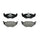 Balatas delanteras cerámica disco ventilado VW GOL 1.6 L 2008-2011