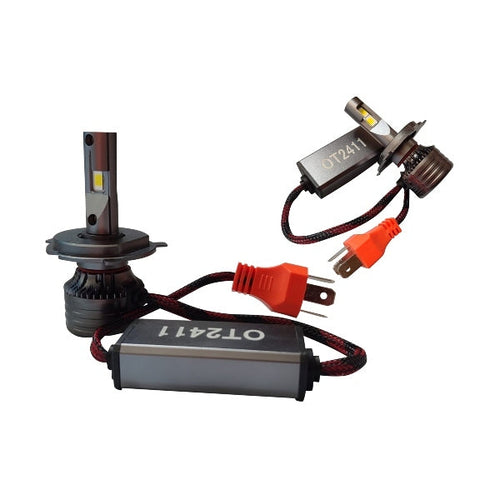 Foco led H4 2 caras 12 LEDS juego de 2 piezas    