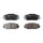 Balatas delanteras cerámica cortas TOYOTA RAV 4 2.4 L 2006-2014 FRITEC