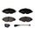 Balatas delanteras cerámica VW GOLF A5 1.2 TSI 2009-2009 FRITEC